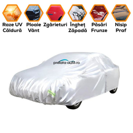 Husa prelata auto BMW Seria 5 G60 2024-prezent Sedan - impermeabila - 2 straturi - gri